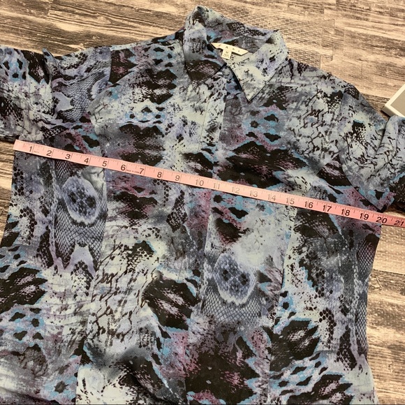 CAbi Style 609 Snake Python Animal Print Button Up - Picture 5 of 8